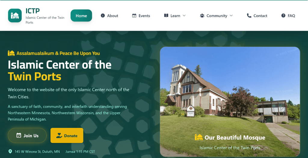 Islamic Center of the Twin Ports project preview